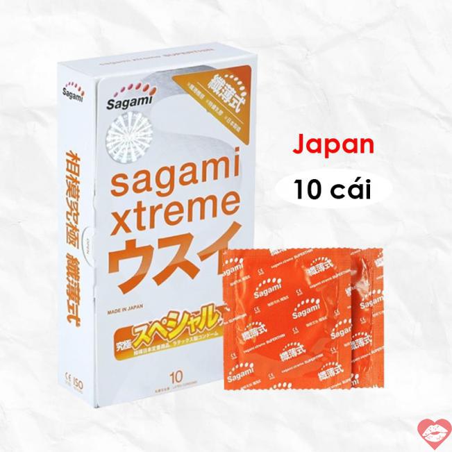 Nơi bán Bao cao su Sagami Xtreme Super Thin - Siêu mỏng ôm sát - Hộp 10 cái cao cấp 