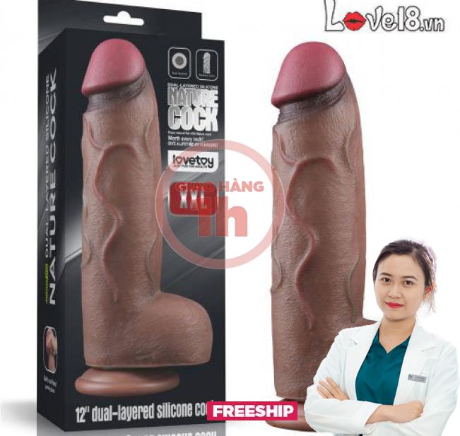 Cung cấp Dương vật giả silicone bạch kim 2 lớp Lovetoy XXL 12in  có tốt không? 