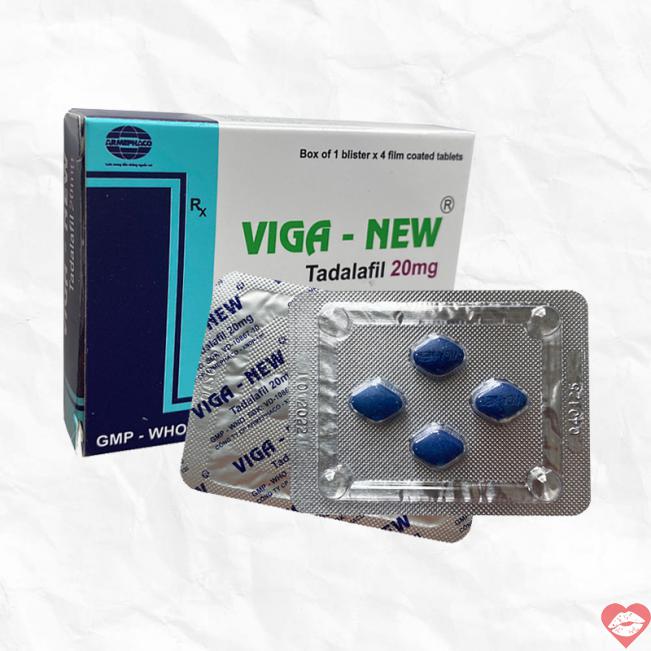 Review Viga New 20mg cường dương kéo dài thời gian chống xuất tinh hộp 4 viên giá rẻ 
