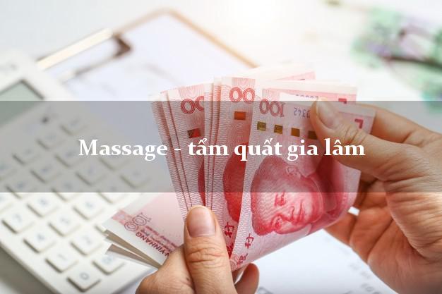 Massage - tẩm quất gia lâm