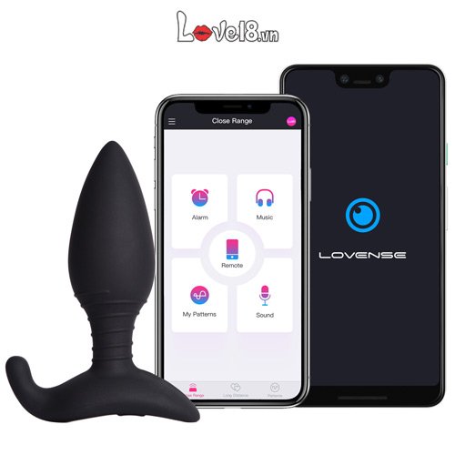 Phích cắm hậu môn có rung điều khiển từ xa qua app Lovense Hush