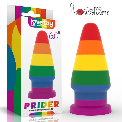 Phích cắm hậu môn đa sắc Lovetoy Prider 6.0