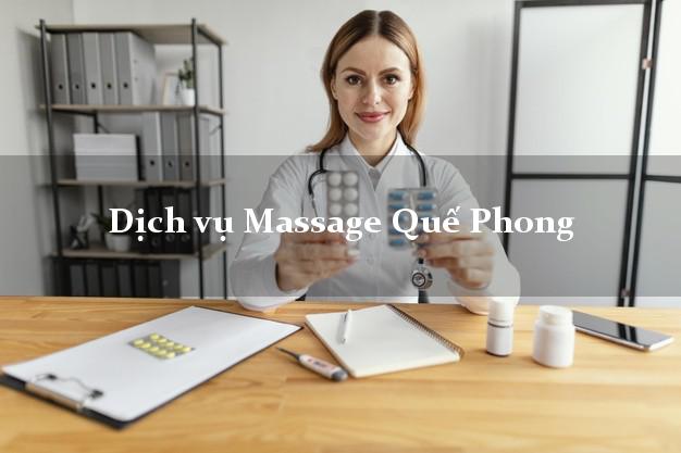 Dịch vụ Massage Quế Phong Nghệ An giá rẻ