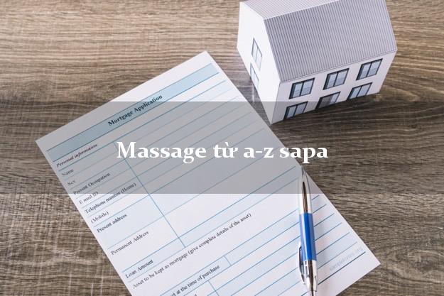 Massage từ a-z sapa