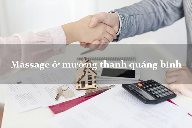 Massage ở mường thanh quảng bình