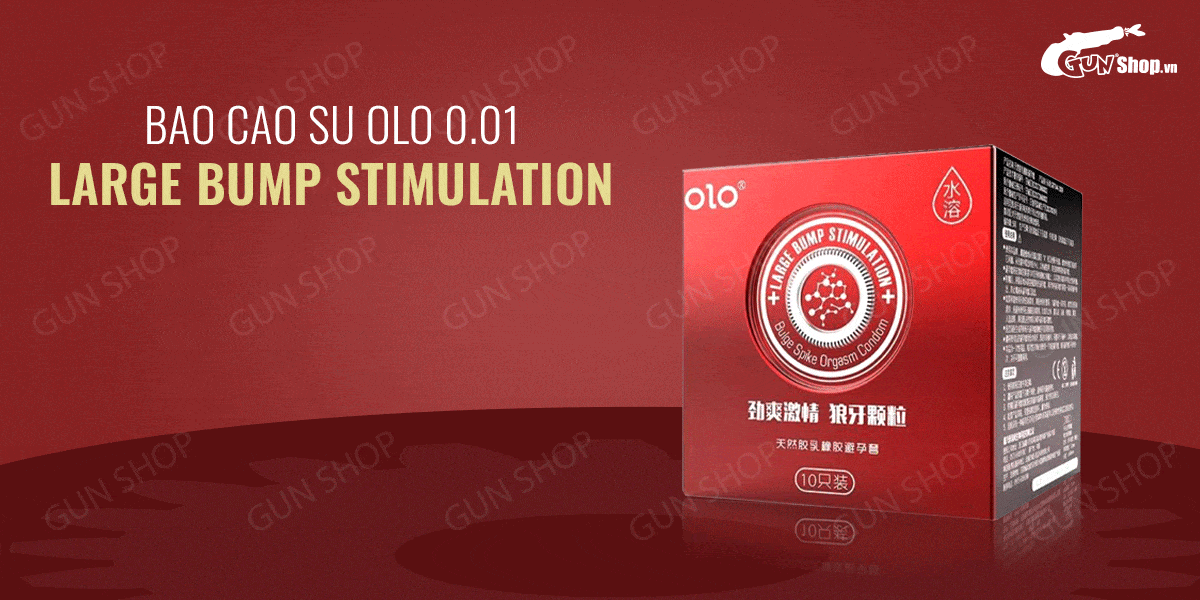 Bao cao su OLO 0.01 Large siêu mỏng khử mùi hôi hương vani 10 cái