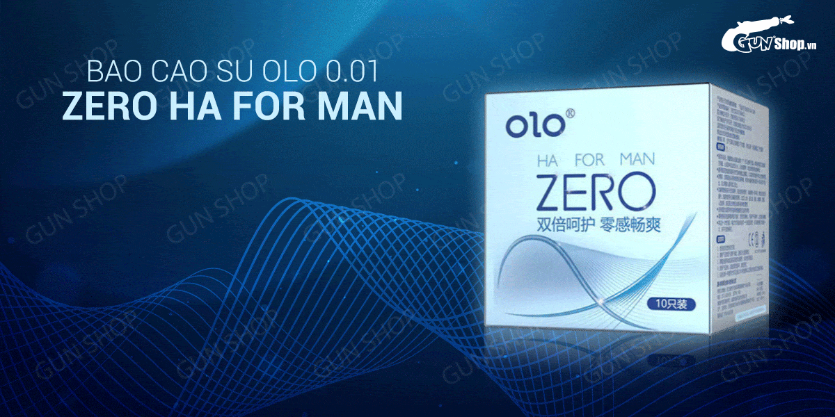 Bao cao su OLO 0.01 siêu mỏng gel bôi trơn hộp 10 cái siêu êm