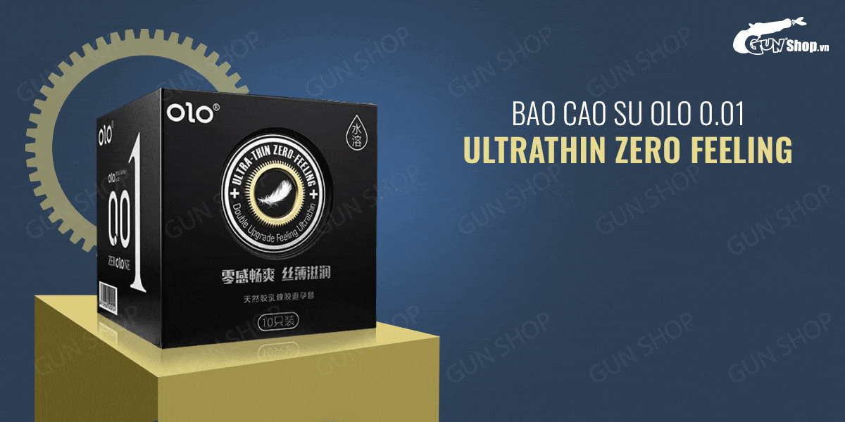 So sánh Bao cao su OLO 0.01 Ultrathin Zero Feeling - Siêu mỏng gai hương vani - Hộp 10 cái  tốt nhất