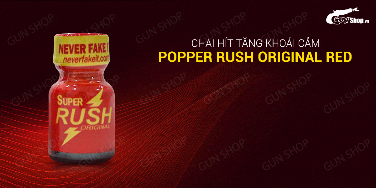 Popper Super Rush Red 10ml Mỹ chính hãng tăng khoái cảm nhanh