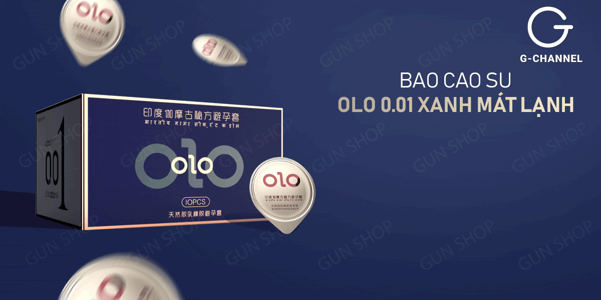Bán Bao cao su OLO 0.01 Xanh - Siêu mỏng mát lạnh kéo dài thời gian - Hộp 10 cái  mới nhất