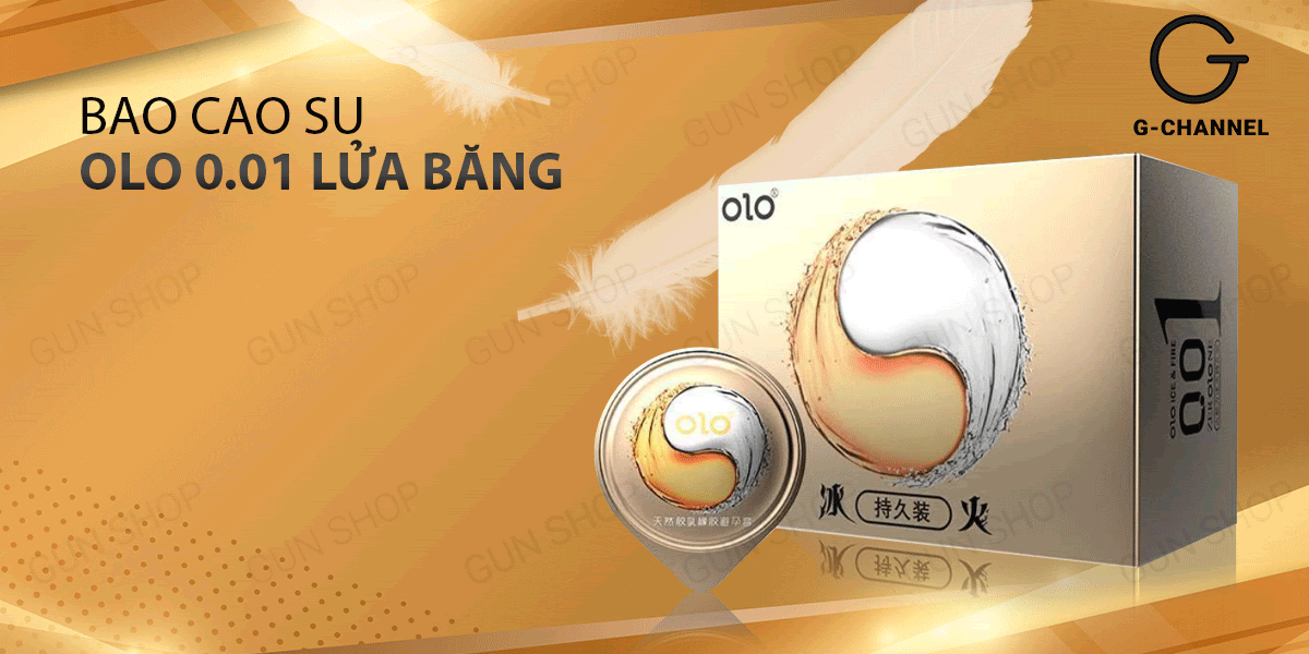 Bao cao su OLO 0.01 Lửa Băng siêu mỏng nóng lạnh kéo dài thời gian hộp 10 Bao cao su OLO 0.01 Lửa Băng siêu mỏng nóng lạnh kéo dài thời gian hộp 10