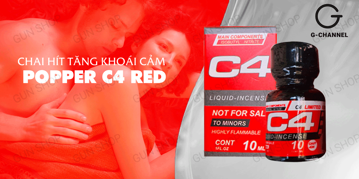 Popper C4 Red Mỹ 10ml chính hãng chất lượng cao giá tốt