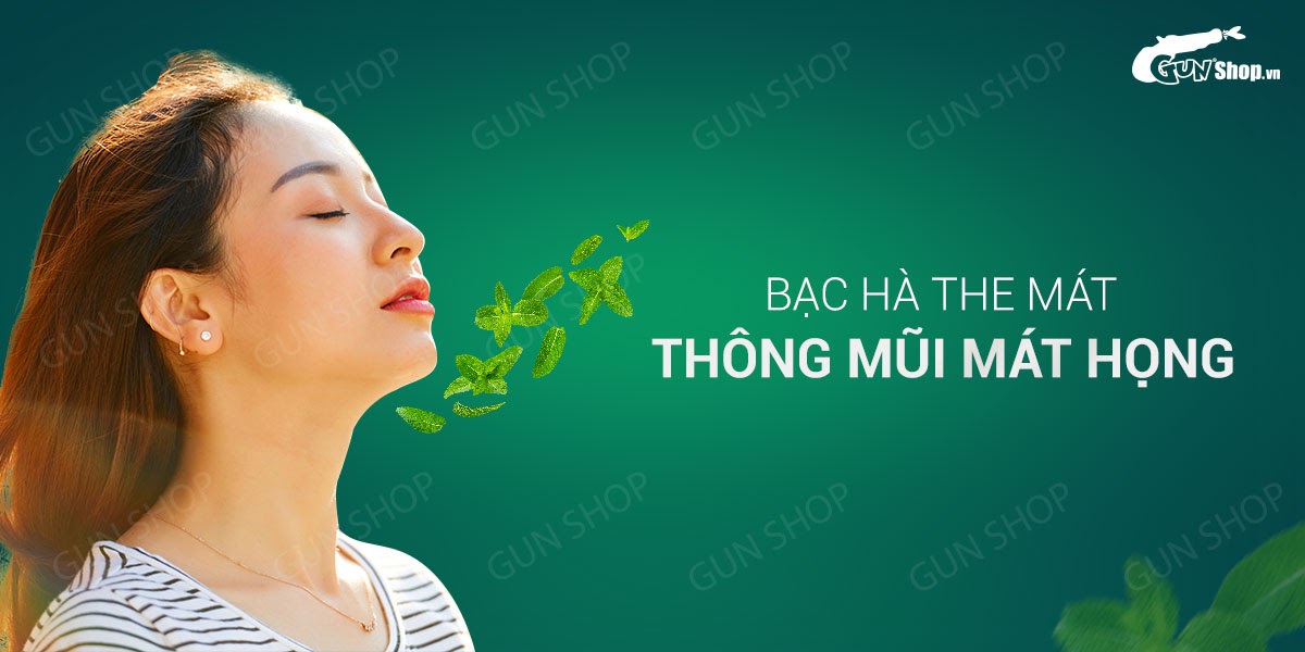 Kẹo Ngậm Phòng The BJ Bạc Hà Tăng Hưng Phấn Đổi Gió Mastic Mint