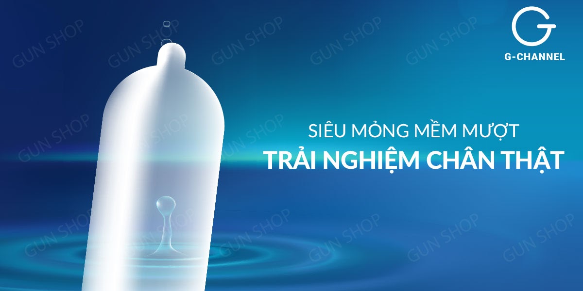 Bao cao su OLO 0.01 Zero Blue siêu mỏng nhiều gel bôi trơn hộp 10