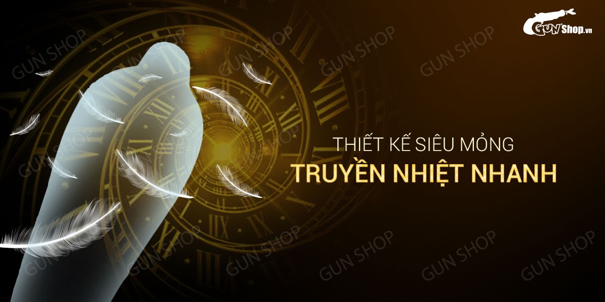 Đại lý Bao cao su OLO 0.01 Gold - Siêu mỏng kéo dài thời gian - Hộp 10 cái  hàng mới về
