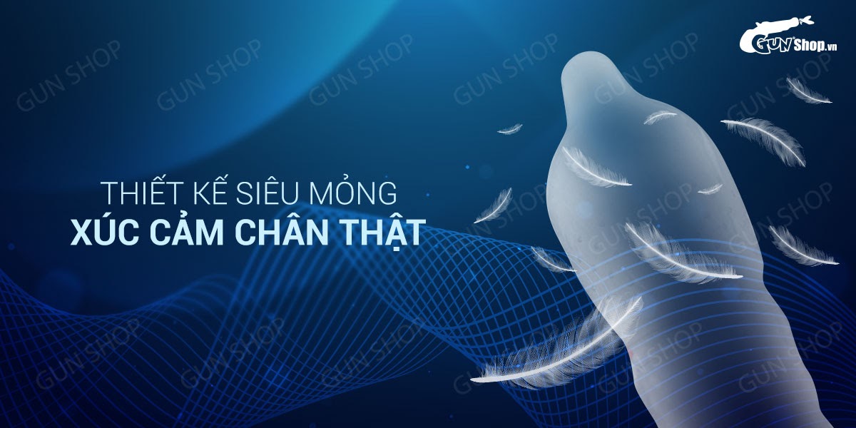 Bao cao su OLO 0.01 siêu mỏng gel bôi trơn hộp 10 cái siêu êm