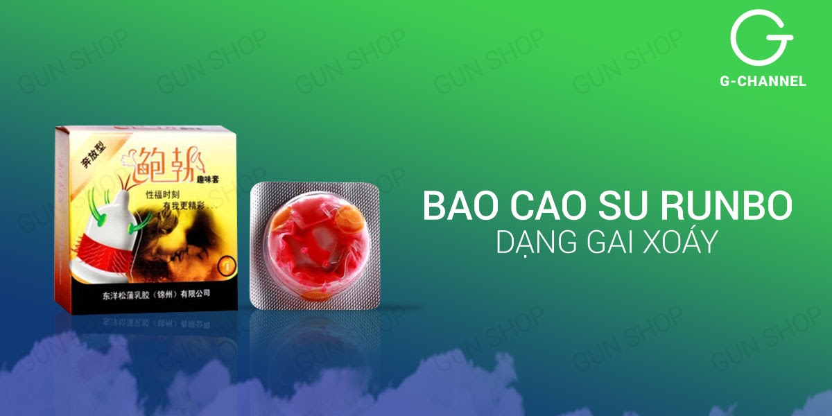 Bộ 3 hộp bao cao su Runbo gân gai lớn Siêu kích thích an toàn Bộ 3 hộp bao cao su Runbo gân gai lớn Siêu kích thích an toàn
