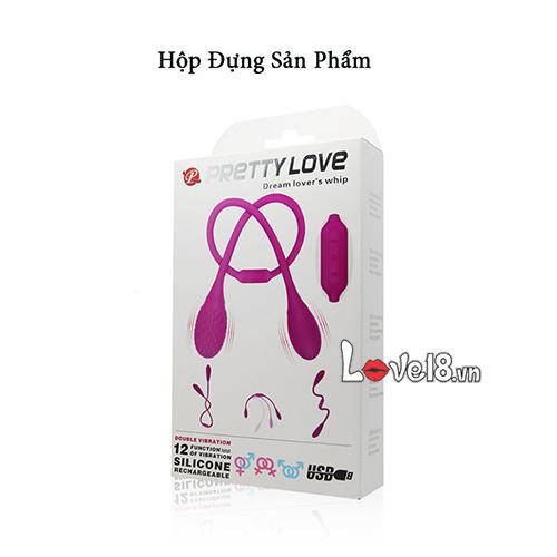 Trứng Rung Hai Đầu Pretty Love Chất Liệu Silicon Mềm Mại Kích Thích Đa Chế Độ
