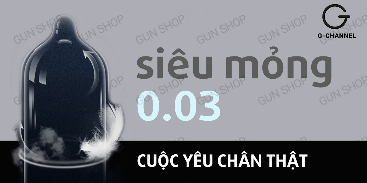 Bao cao su Kimono Xám siêu mỏng 0.03mm hộp 12 cái chất lượng