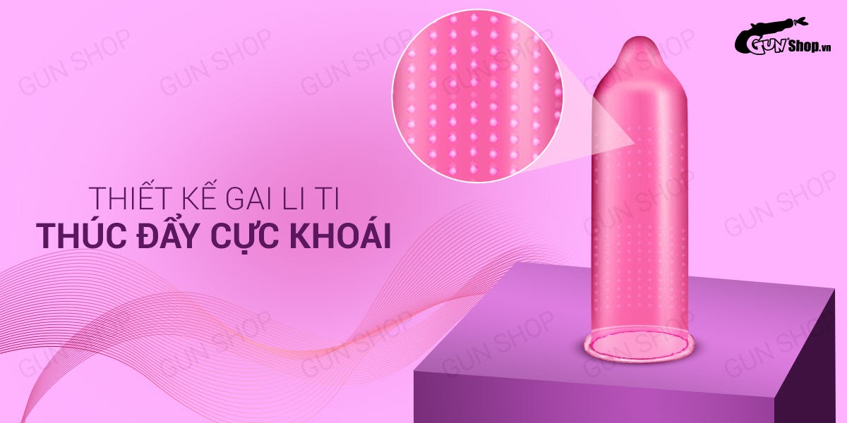  Bỏ sỉ Bao cao su OLO 0.01 Climax Ha For Women - Siêu mỏng dưỡng ẩm gai li ti - Hộp 10 cao cấp