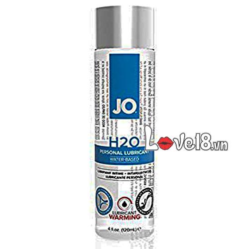 Gel Bôi Trơn Jo H2O Warming 120ml Gốc Nước Trơn Mượt An Toàn