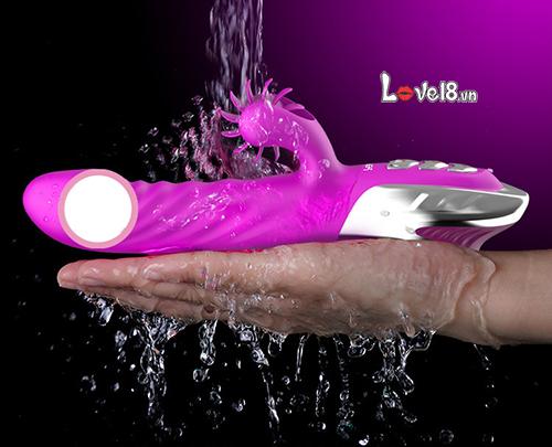 Dương vật rung thụt tỏa nhiệt Leten lưỡi liếm massage điểm G