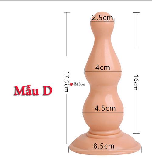 Butt Plug Hít Tường Size Lớn Siêu Thoải Mái Tăng Khoái Cảm