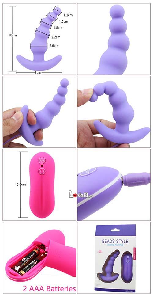 Dụng Cụ Hậu Môn Mỏ Neo Rung 10 Kiểu, Siêu Kích Thích Dịu Êm