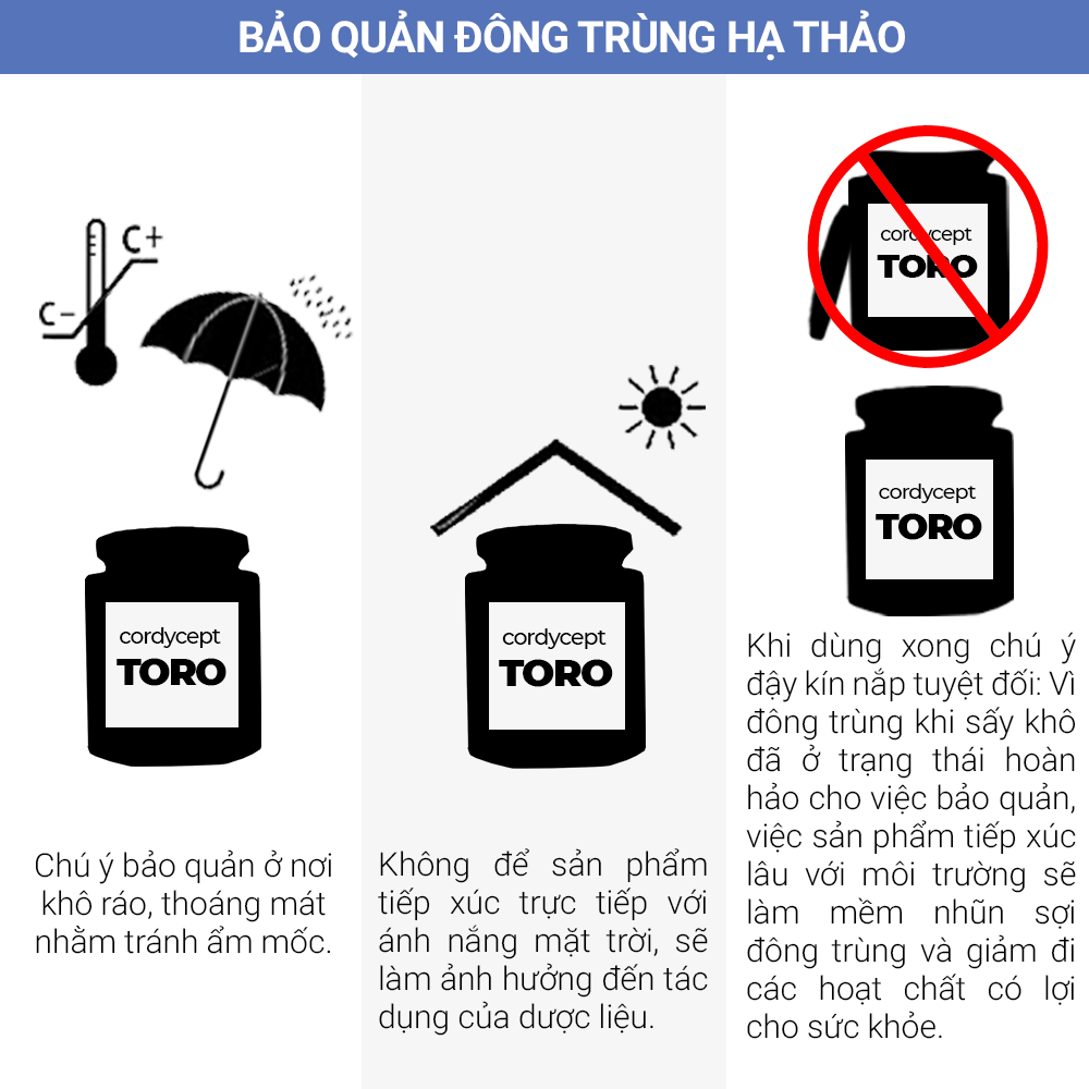 Đông trùng hạ thảo Toro sấy thăng hoa tăng sinh lý bồi bổ sức khỏe