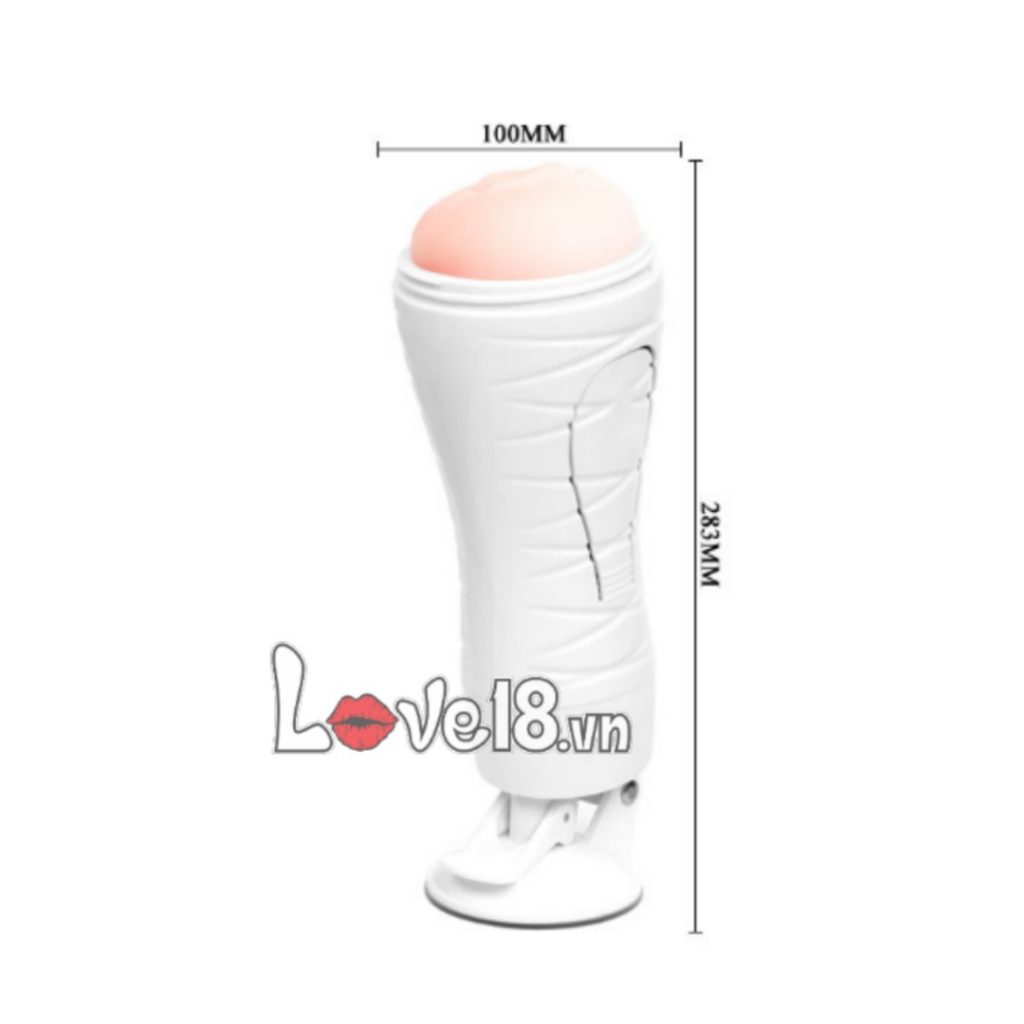 Âm đạo giả gắn tường Crazy Bull Flora rung bóp mạnh mượt