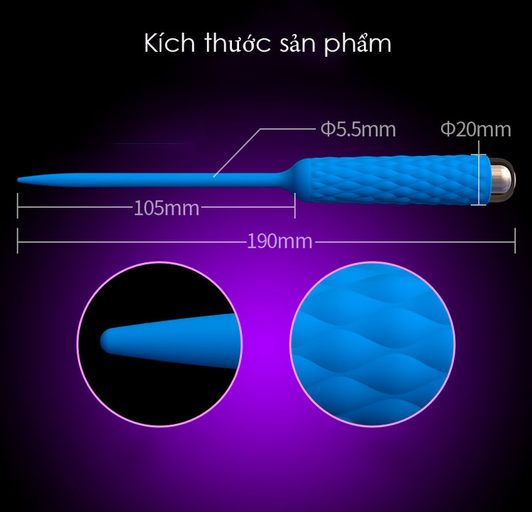 Dụng Cụ Kích Thích Niệu Đạo Rung Cao Cấp Leten Sảng Khoái