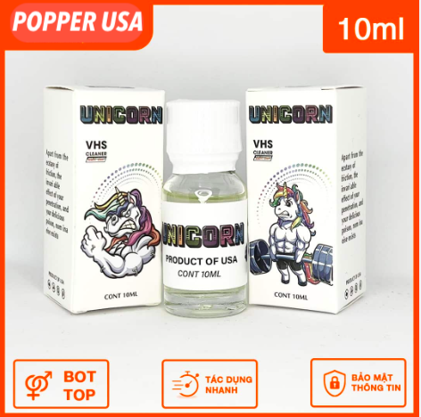 Popper Unicorn 10ml chính hãng kích thích mạnh mẽ siêu hạng Popper Unicorn 10ml chính hãng kích thích mạnh mẽ siêu hạng