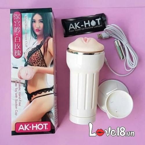 Âm đạo giả AK Hot gắn tường rung cao cấp trải nghiệm sướng