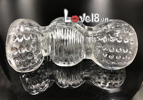 Âm đạo giả silicon trong suốt co giãn mềm mại sextoy nam
