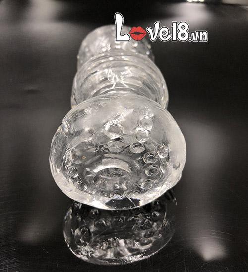 Âm đạo giả silicon trong suốt co giãn mềm mại sextoy nam