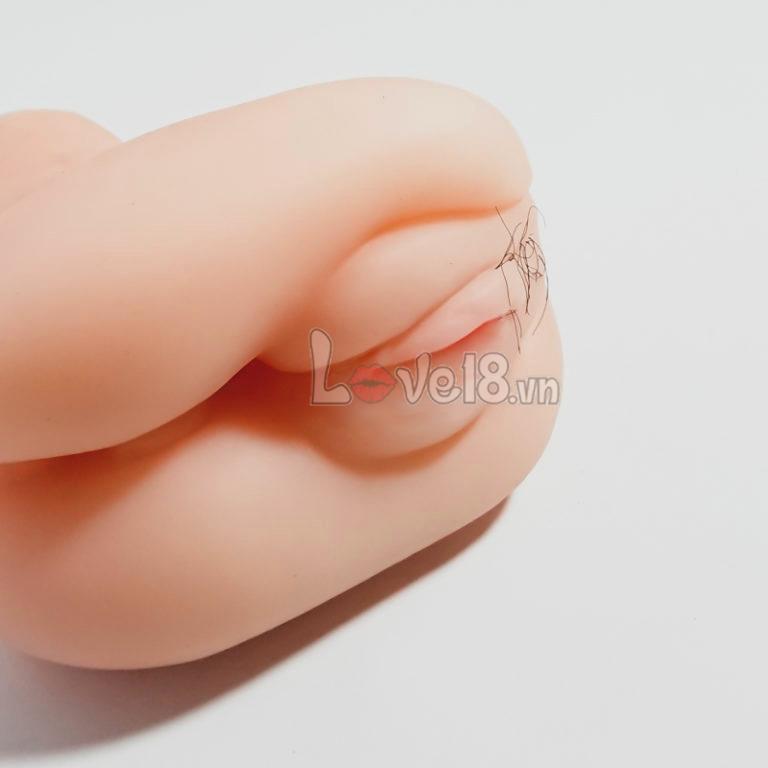 Âm đạo silicon có lông siêu thực kèm trứng rung tăng khoái cảm