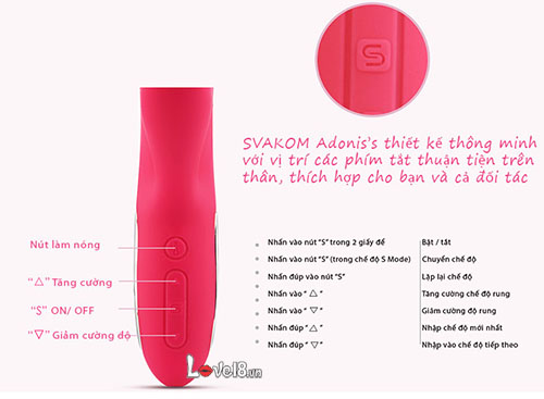 Máy Massage G Spot Svakom Adonis Tỏa Nhiệt Đa Chức Năng