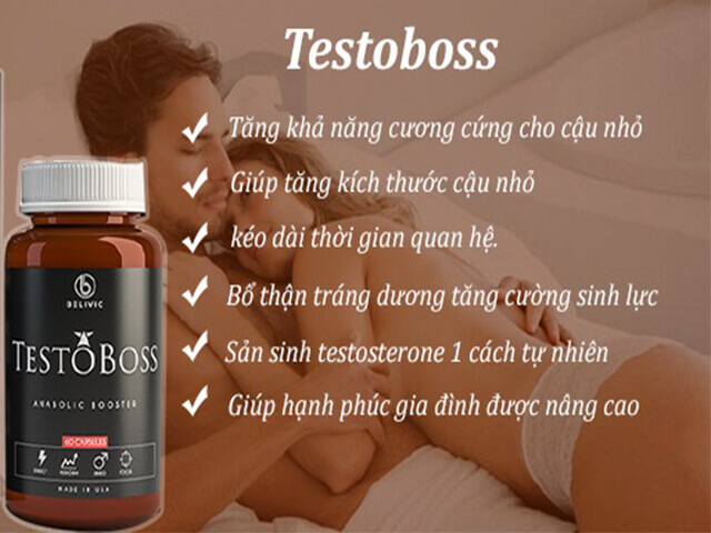 Testoboss USA chính hãng tăng cường sinh lý phái mạnh hiệu quả