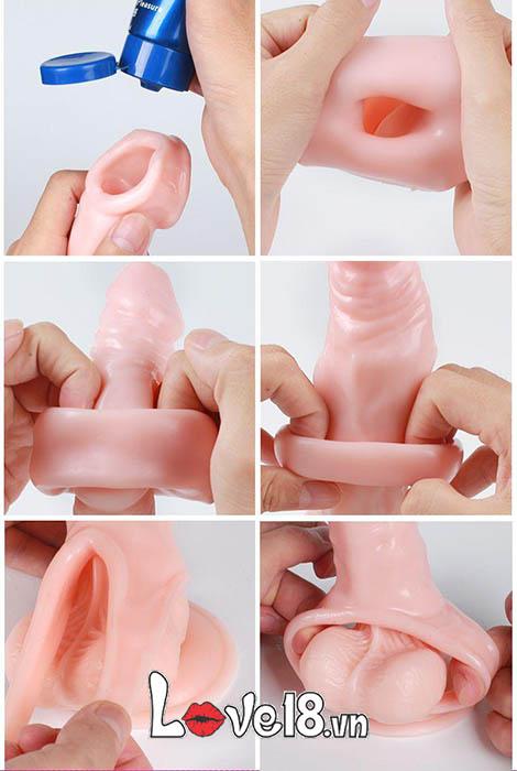 Bao Cao Su Đôn Đeo Bìu 5 Phân Siêu Mềm Gân Nổi Uy Lực