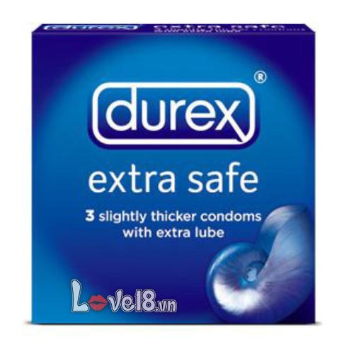 Bao Cao Su Durex Extra Safe chất bôi trơn nhiều an toàn