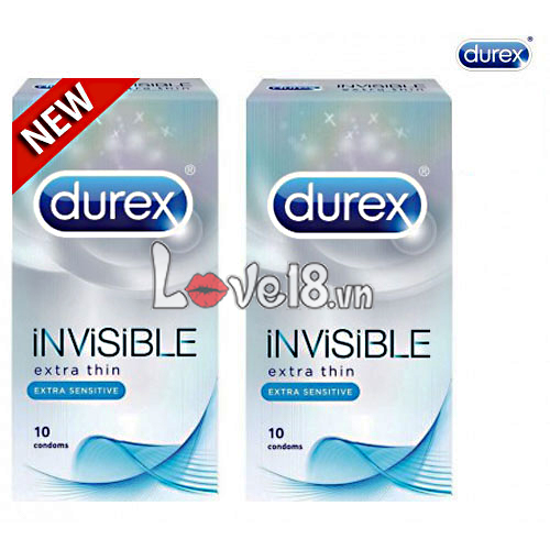 Bao Cao Su Durex Invisible Siêu Mỏng Cảm Giác Thật Tự Nhiên