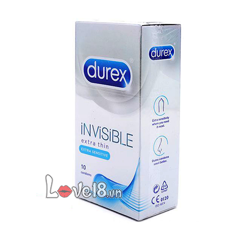 Bao Cao Su Durex Invisible Siêu Mỏng Cảm Giác Thật Tự Nhiên