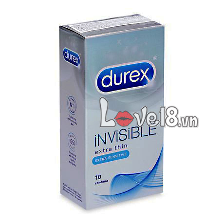 Bao Cao Su Durex Invisible Siêu Mỏng Cảm Giác Thật Tự Nhiên
