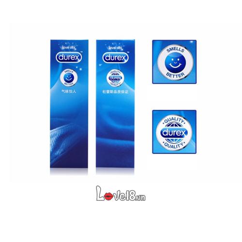 Bao cao su Durex nhiều gel bôi trơn an toàn mềm mại chống rát