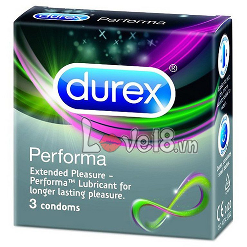 Bao Cao Su Durex Performa Hộp 3 Cái Kéo Dài Quan Hệ An Toàn Mỏng