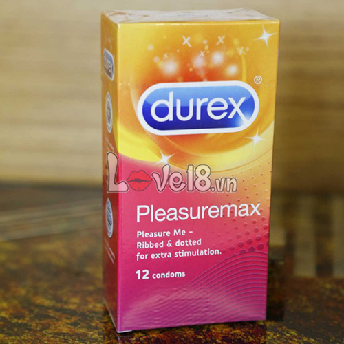 Bao Cao Su Gân Gai Durex Pleasuremax Hộp 12 Cái Mỏng An Toàn
