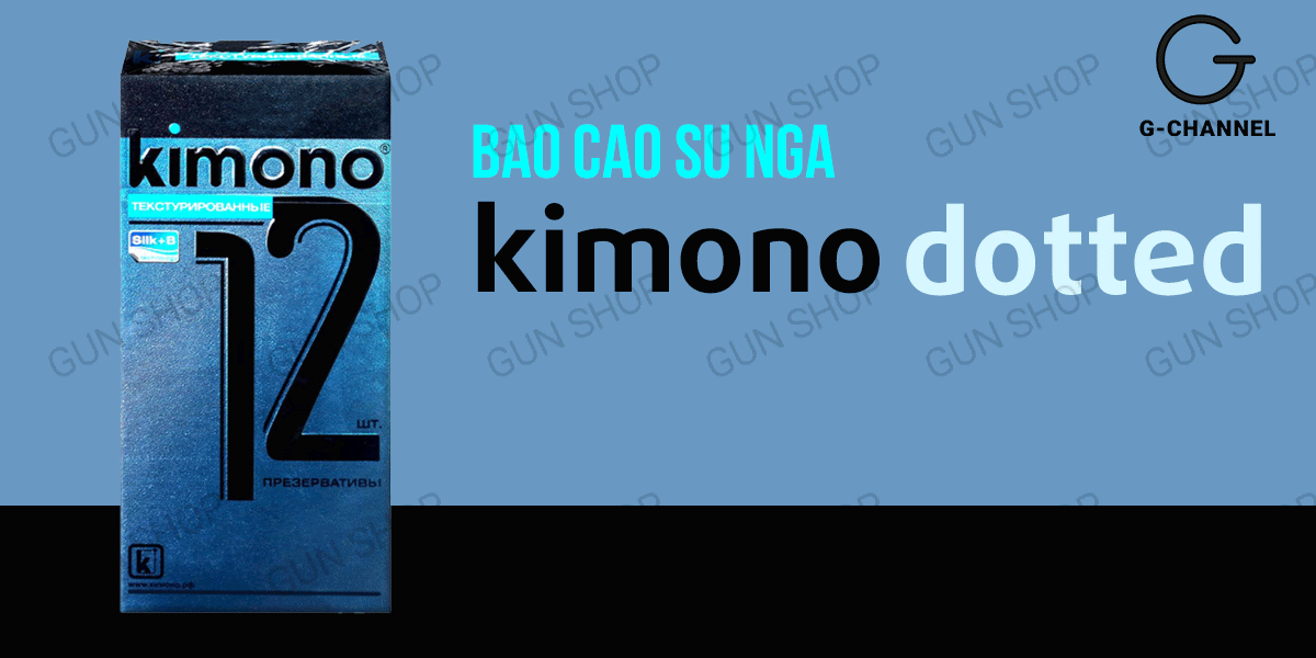 Bao Cao Su Kimono Dotted 0.03mm Điểm Nổi Kích Thích - Hộp 12 Cái Bao Cao Su Kimono Dotted 0.03mm Điểm Nổi Kích Thích - Hộp 12 Cái