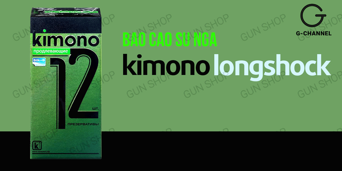 Mua Bao cao su Kimono Long Shock - Mỏng 0.03mm kéo dài thời gian - Hộp 12 cái  hàng xách tay