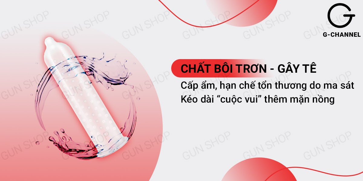 Bao cao su Liebe gai nổi lớn kéo dài thời gian hộp 12 cái