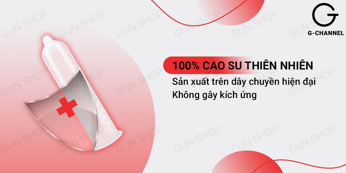 Bao cao su Liebe gai nổi lớn kéo dài thời gian hộp 12 cái